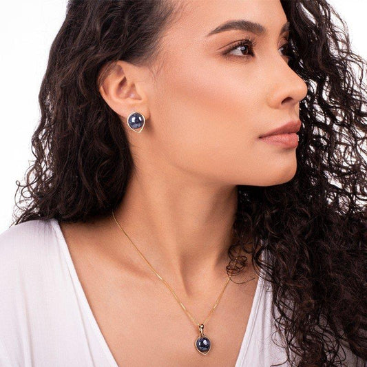 BRINCO FOLHEADO A OURO COM EFEITO PEROLADO