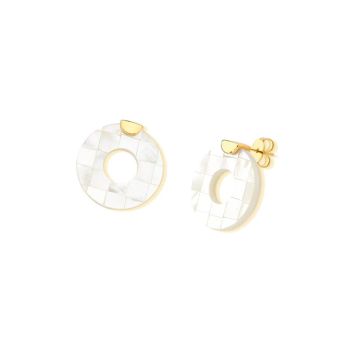 Conjunto Brilhato Pedras Naturais Brasileiras — Folheado a Ouro