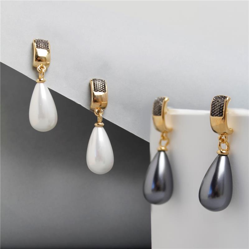 BRINCO FOLHEADO A OURO E RÓDIO NEGRO