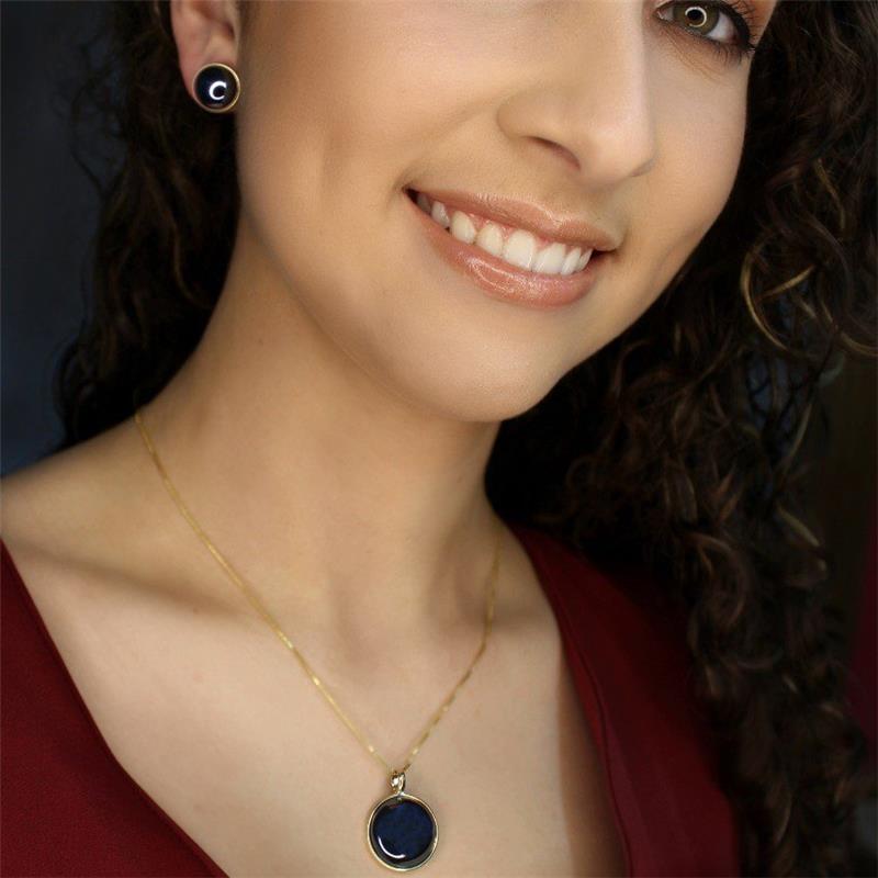 Conjunto Brilhato Pedras Naturais Peroladas — Folheado a Ouro