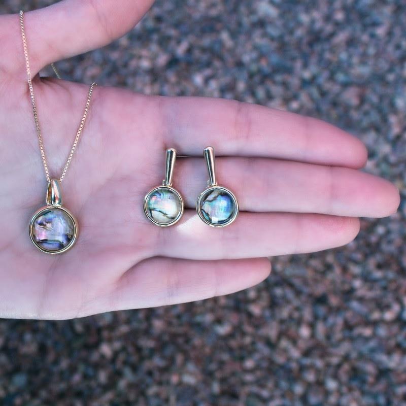 Conjunto Brilhato Pedras Naturais Brasileiras — Folheado a Ouro