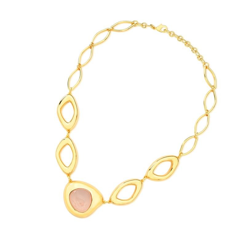 COLAR FOLHEADO A OURO