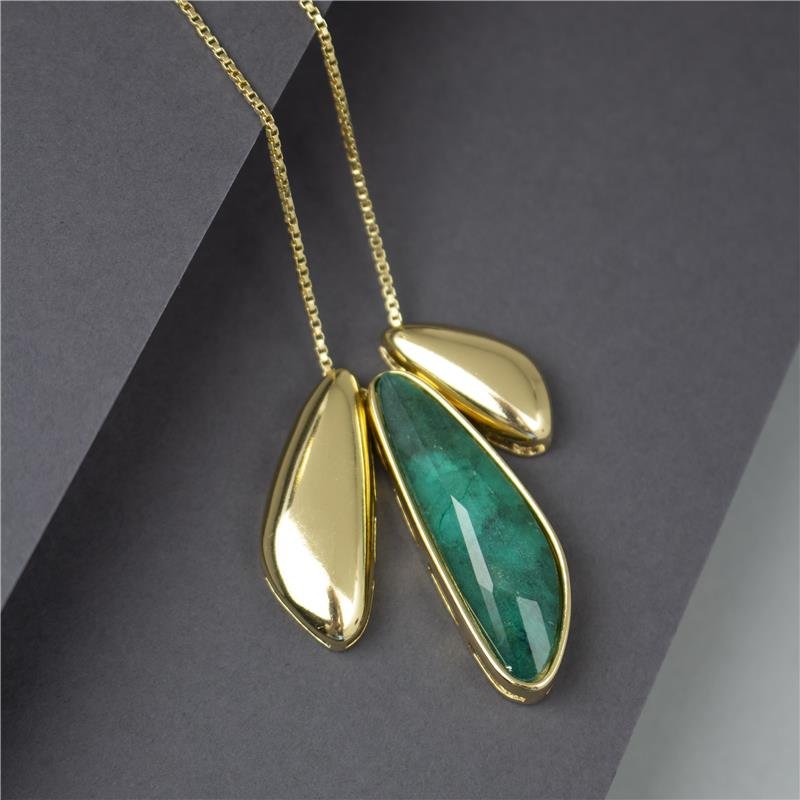 COLAR FOLHEADO A OURO