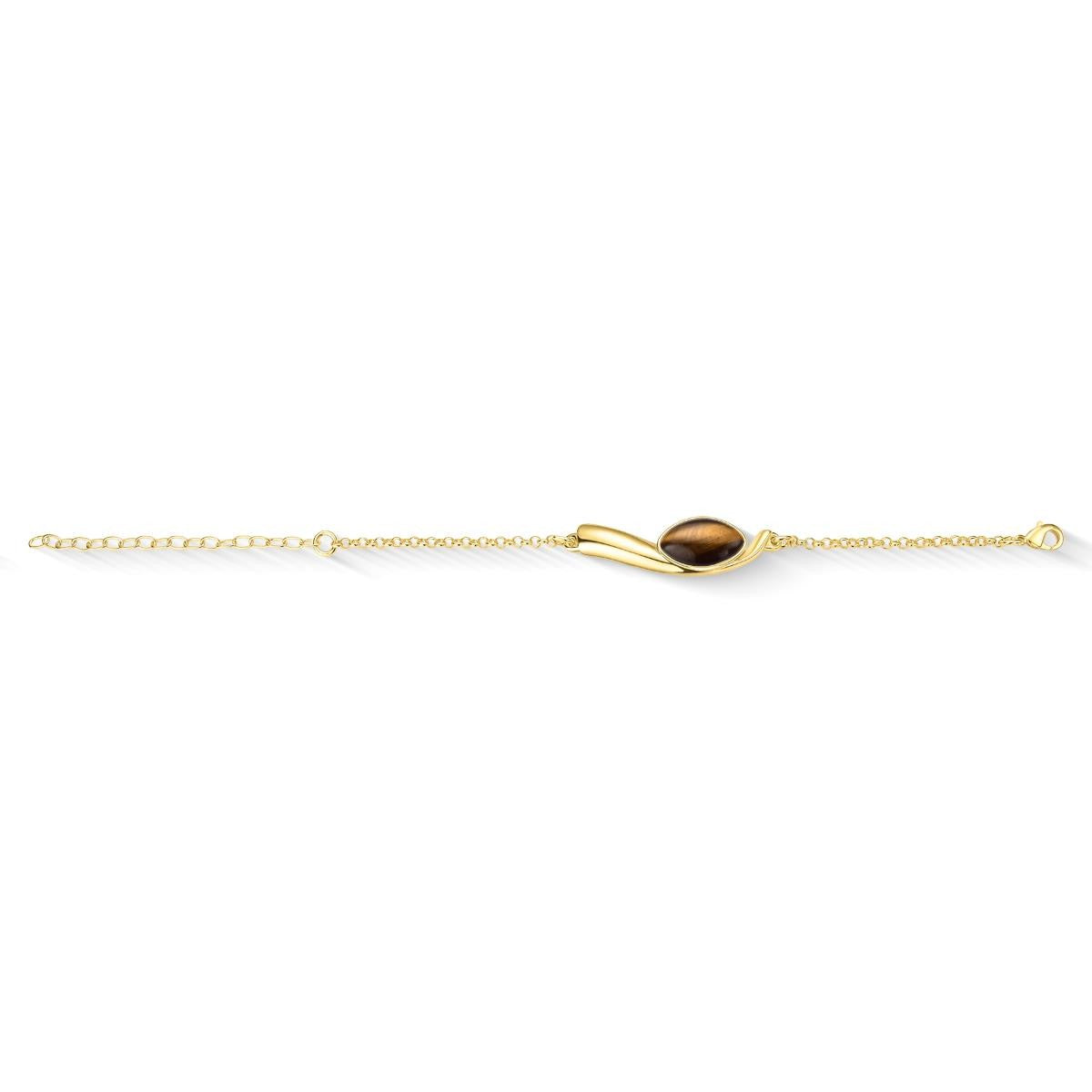 Pulseira Brilhato Pedras Naturais Brasileiras — Folheado a Ouro