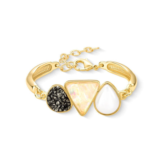 Pulseira Brilhato Pedras Naturais Brasileiras — Folheado a Ouro