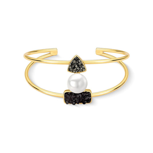 Pulseira Brilhato Pedras Naturais Brasileiras — Folheado a Ouro