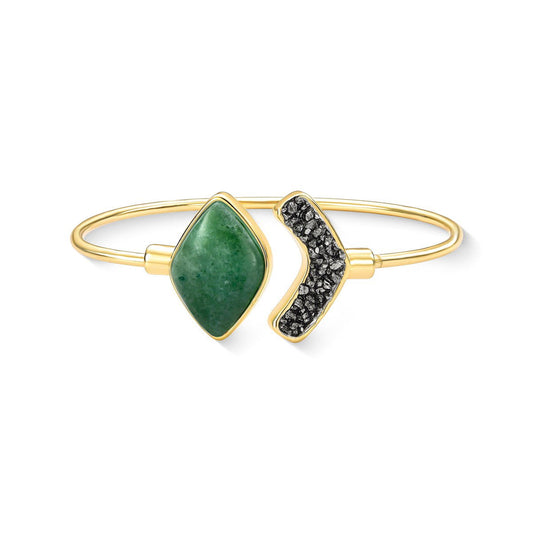 Pulseira Brilhato Pedras Naturais Brasileiras — Folheado a Ouro