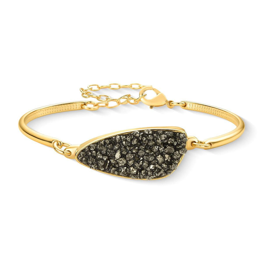 Pulseira Brilhato Pedras Naturais Brasileiras — Folheado a Ouro