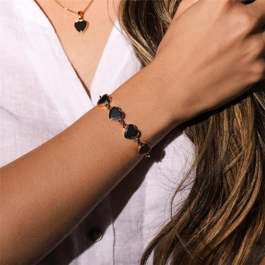 Pulseira Brilhato Pedras Naturais Brasileiras — Folheado a Ouro