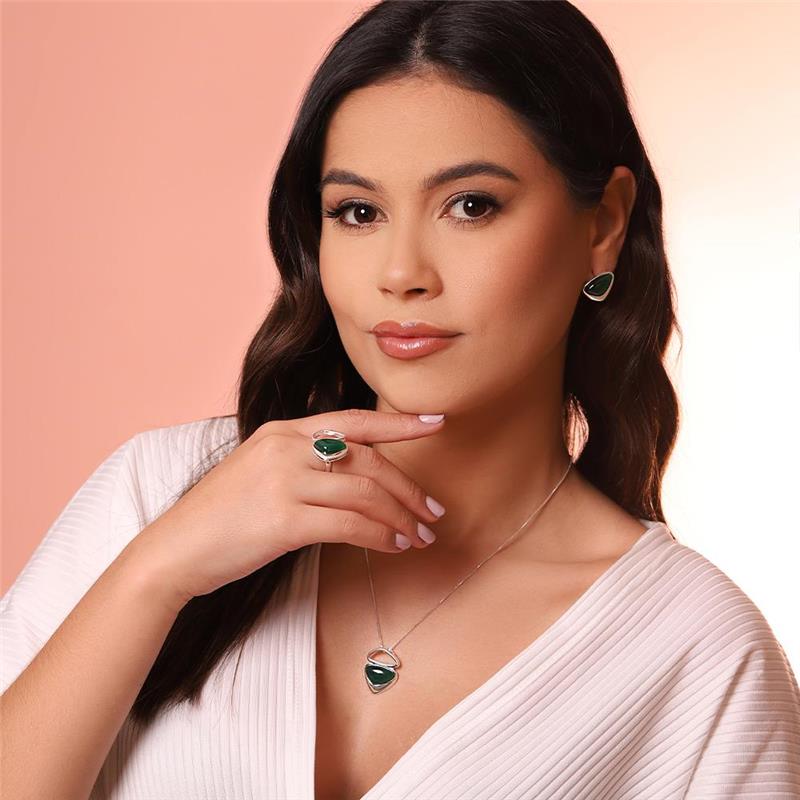 ANEL FOLHEADO A PRATA