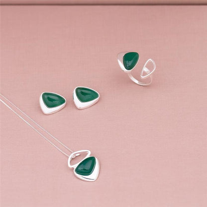 ANEL FOLHEADO A PRATA