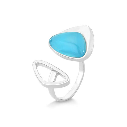 ANEL FOLHEADO A PRATA