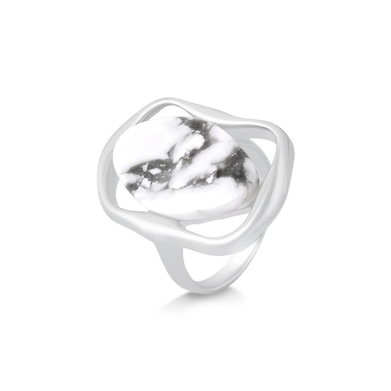 ANEL FOLHEADO A PRATA