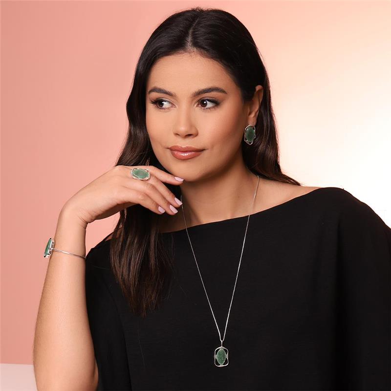 ANEL FOLHEADO A PRATA