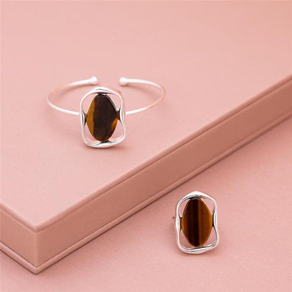 ANEL FOLHEADO A PRATA