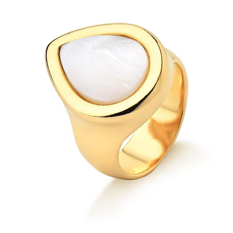 ANEL FOLHEADO A OURO