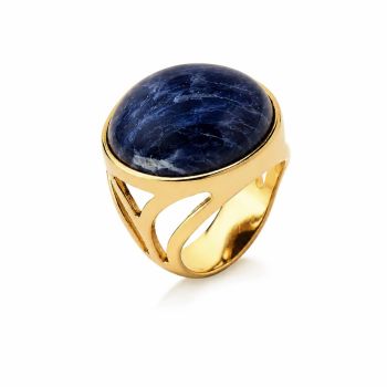 Conjunto Brilhato Pedras Naturais Brasileiras — Folheado a Ouro