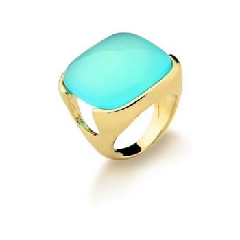 Conjunto Brilhato Pedras Naturais Brasileiras — Folheado a Ouro