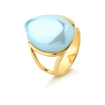 BRINCO FOLHEADO A OURO COM EFEITO PEROLADO