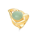 ANEL FOLHEADO A OURO