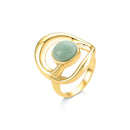 ANEL FOLHEADO A OURO