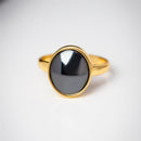 ANEL FOLHEADO A OURO