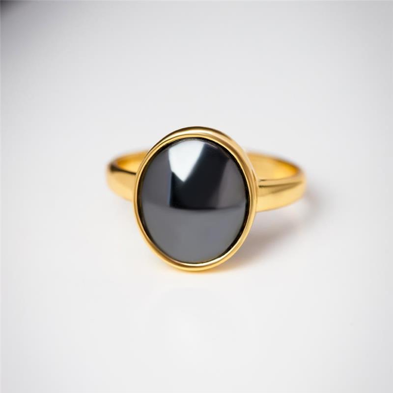 ANEL FOLHEADO A OURO