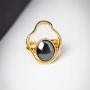 ANEL FOLHEADO A OURO