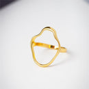 ANEL FOLHEADO A OURO