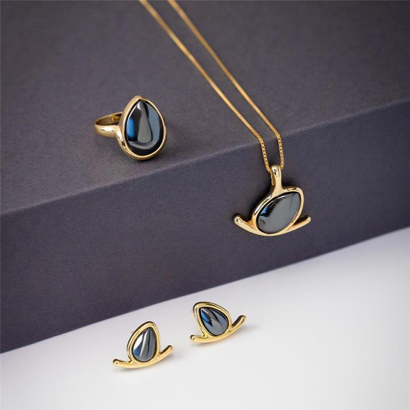 ANEL FOLHEADO A OURO