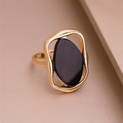 ANEL FOLHEADO A OURO