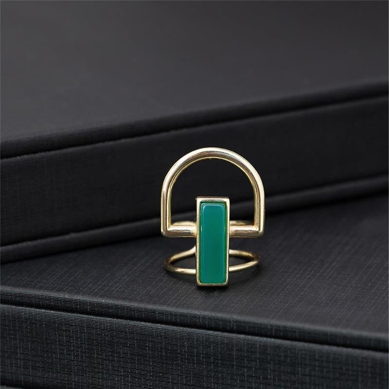 ANEL FOLHEADO A OURO