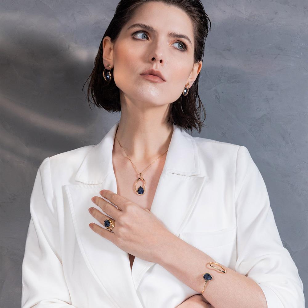 ANEL FOLHEADO A OURO