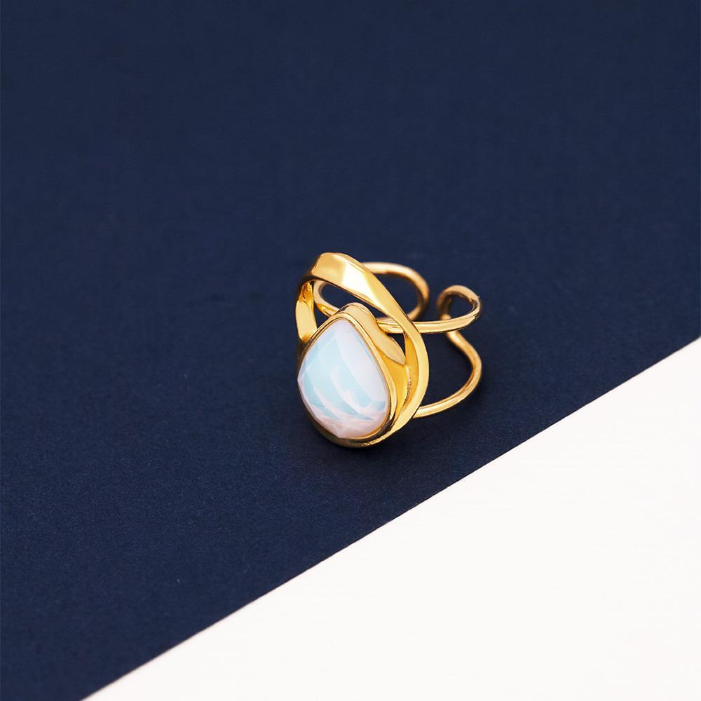 ANEL FOLHEADO A OURO