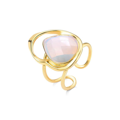 ANEL FOLHEADO A OURO