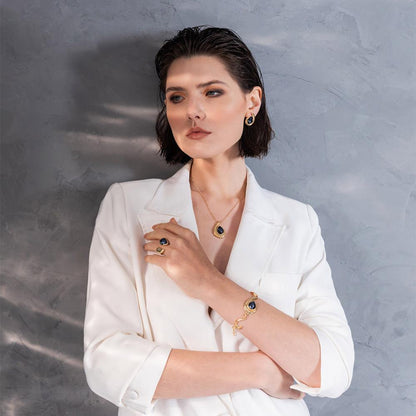 ANEL FOLHEADO A OURO