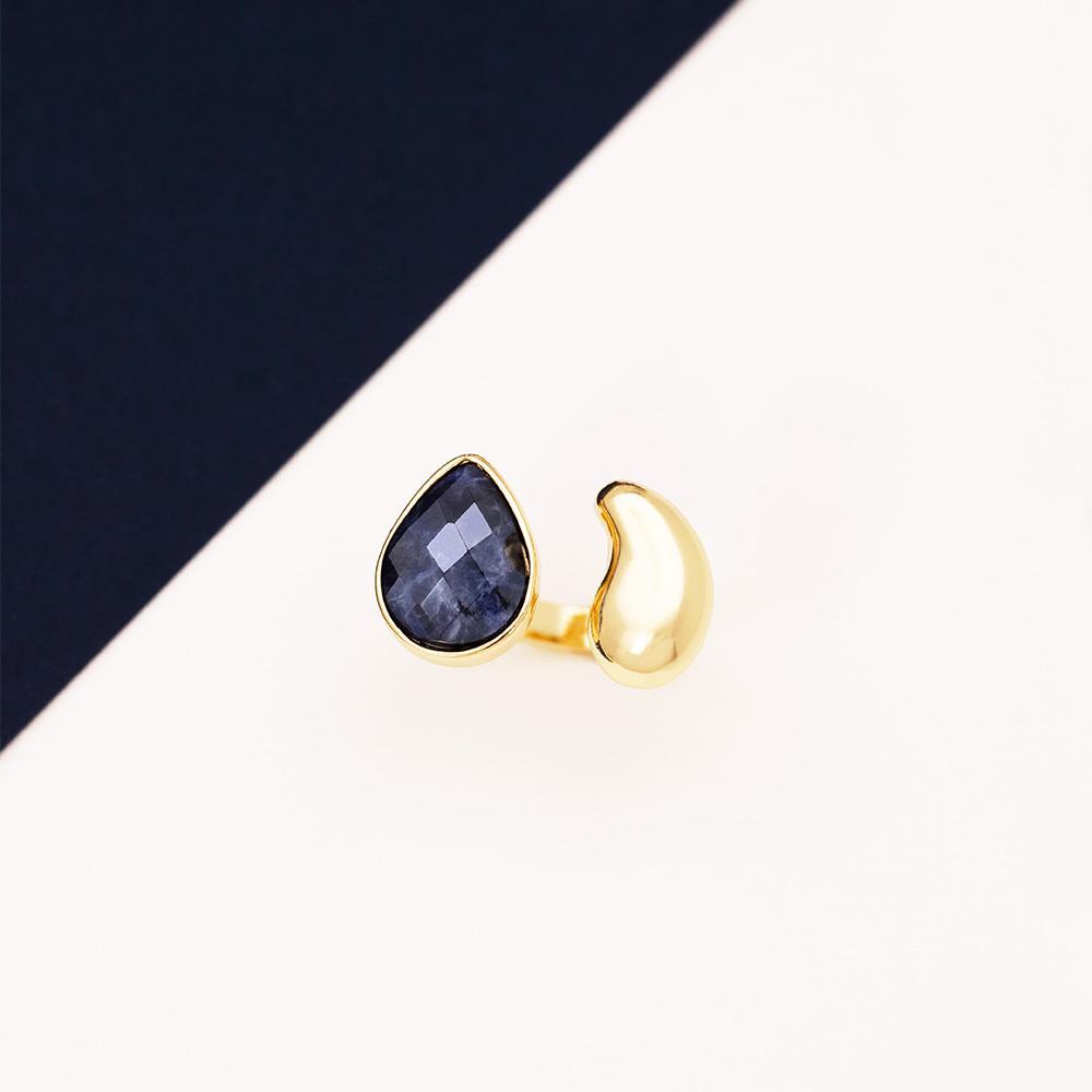 ANEL FOLHEADO A OURO