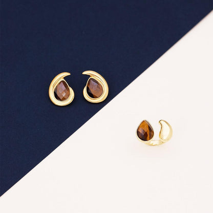 ANEL FOLHEADO A OURO