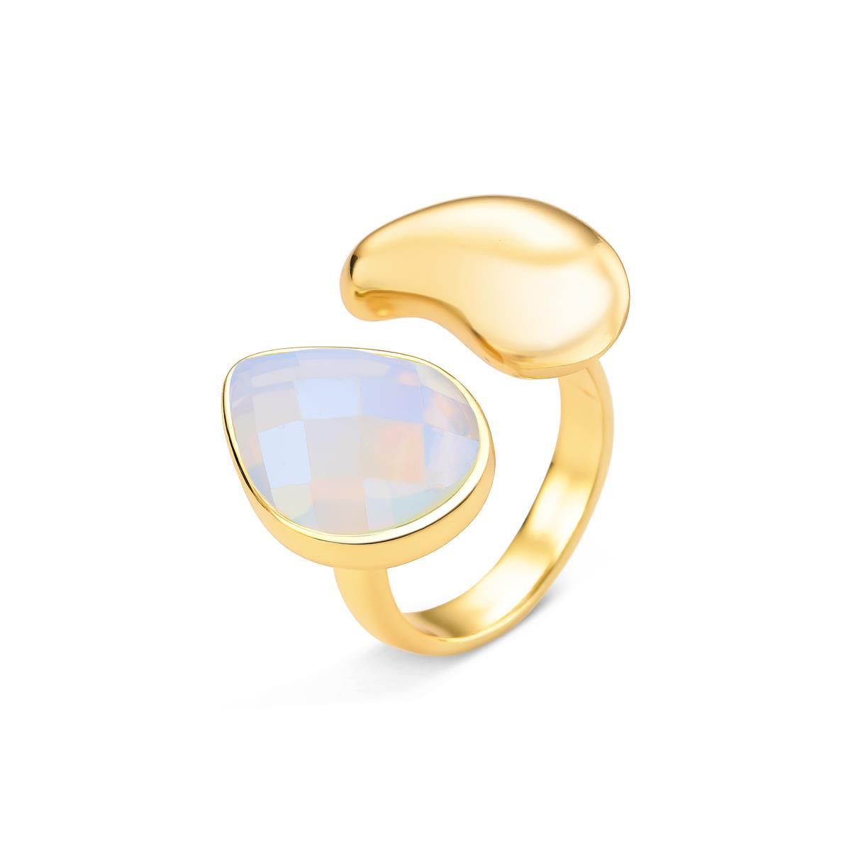 ANEL FOLHEADO A OURO