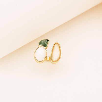 ANEL FOLHEADO A OURO