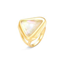 ANEL FOLHEADO A OURO