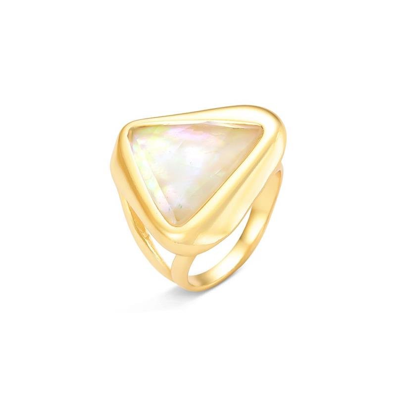 ANEL FOLHEADO A OURO