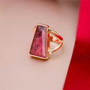 ANEL FOLHEADO A OURO