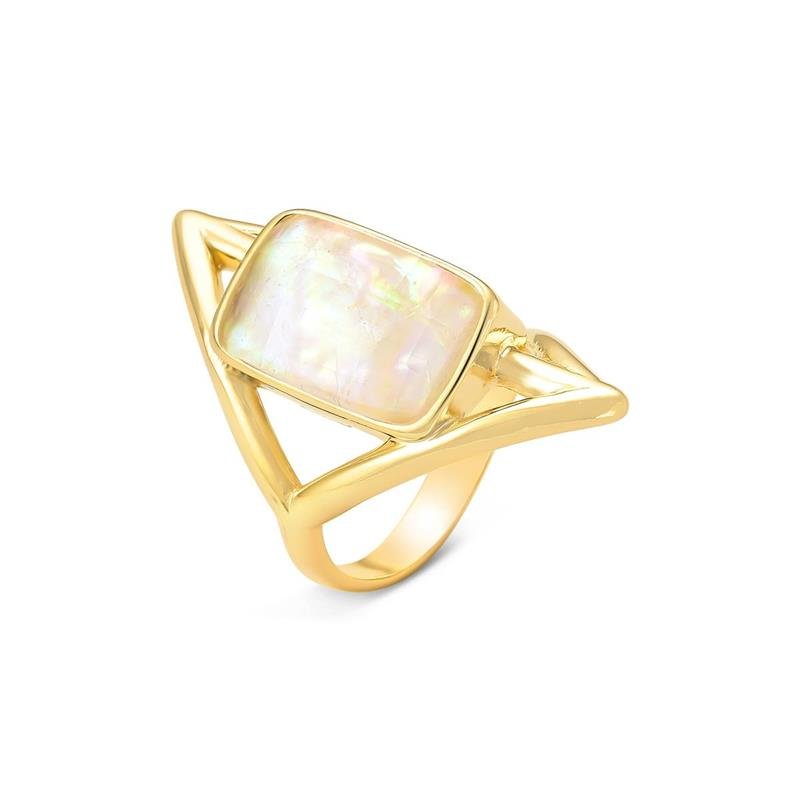 ANEL FOLHEADO A OURO