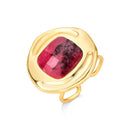 ANEL FOLHEADO A OURO