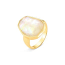 ANEL FOLHEADO A OURO