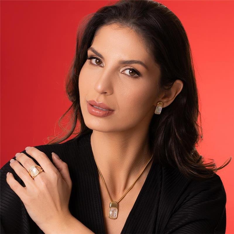 ANEL FOLHEADO A OURO