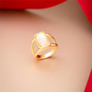 ANEL FOLHEADO A OURO