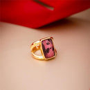 ANEL FOLHEADO A OURO