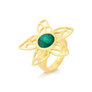 CONJUNTO FOLHEADO A OURO